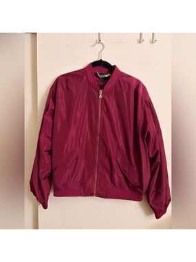 Express Women’s Satin Bomber Jacket Size S NWOT